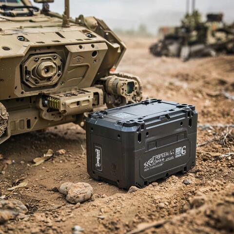 Аккумулятор challenger g12-200h в автономных системах питания беспилотного наземного транспорта в условиях на поле боя.